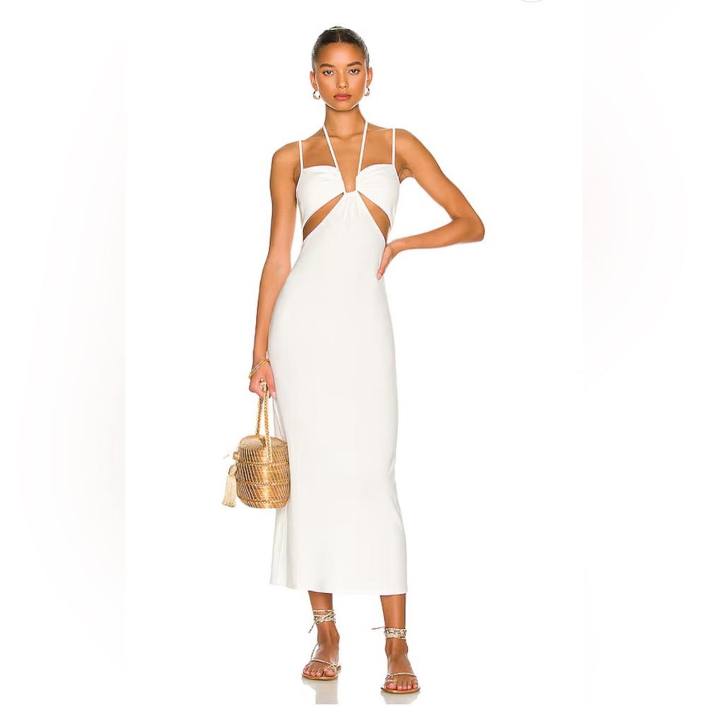 Naomi Dress in Cream White L*SPACE Revolve Small